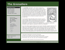 Tablet Screenshot of grenadiers.info